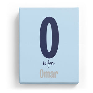 O is for Omar - Cartoony