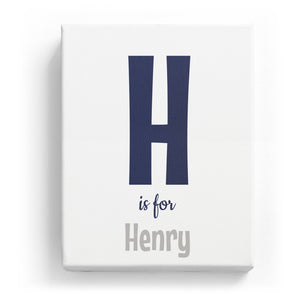H is for Henry - Cartoony