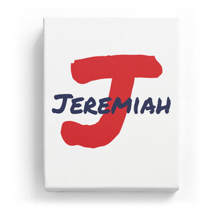 Jeremiah Overlaid on J - Artistic