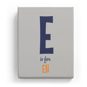 E is for Eli - Cartoony