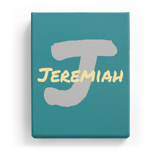 Jeremiah Overlaid on J - Artistic