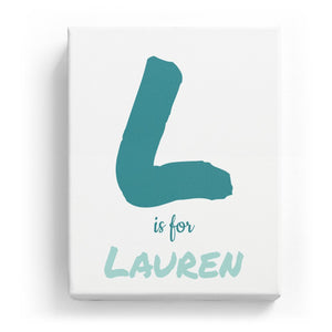 L is for Lauren - Artistic