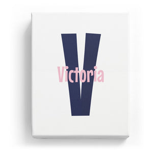 Victoria Overlaid on V - Cartoony