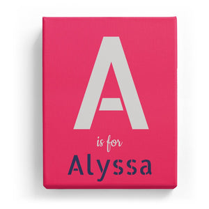 A is for Alyssa - Stylistic
