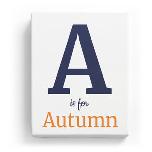 A is for Autumn - Classic
