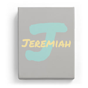 Jeremiah Overlaid on J - Artistic