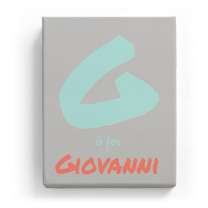 G is for Giovanni - Artistic