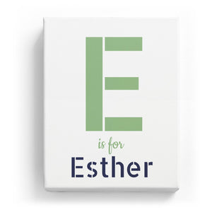 E is for Esther - Stylistic