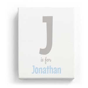 J is for Jonathan - Cartoony