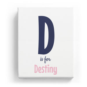D is for Destiny - Cartoony