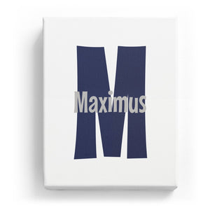 Maximus Overlaid on M - Cartoony