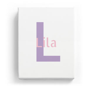 Lila Overlaid on L - Stylistic